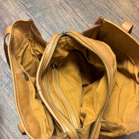 American Leather Company Tan Woven Tote - Picture 8 of 8